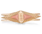 Kardashian Double Hinged Bracelet – Gold Ox/Salmon