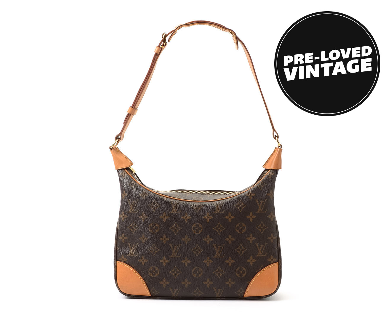 Louis Vuitton Boulogne Brown Canvas Handbag (Pre-Owned)