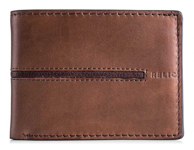 Relic Cayden Traveler Wallet - Brown