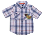 Minoti Baby Explorer Shirt - Blue Check