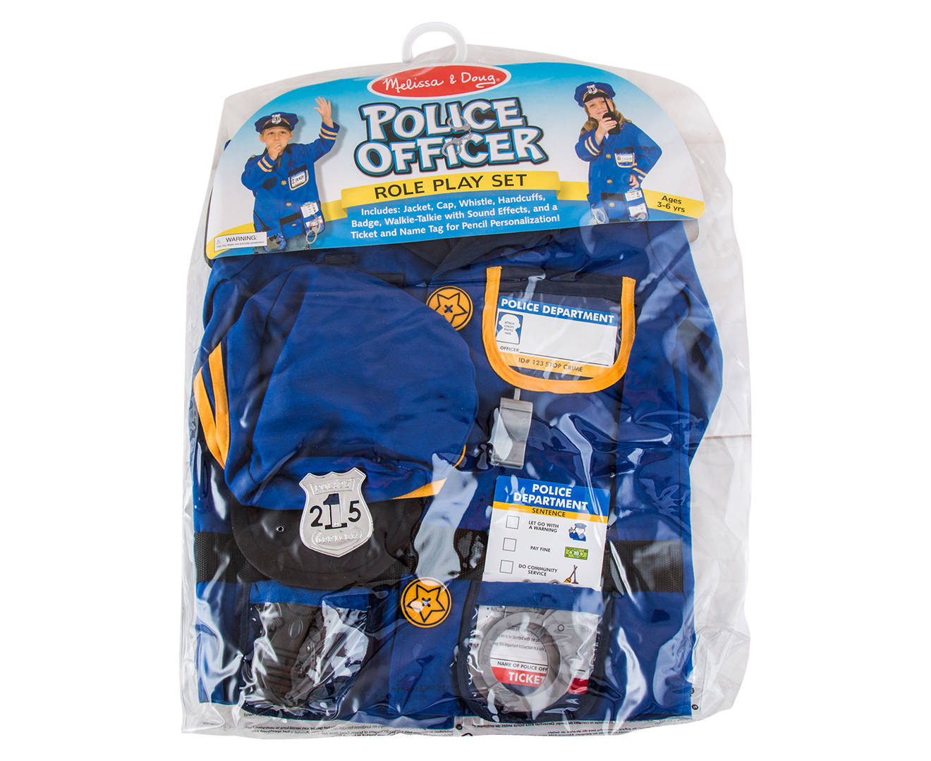 Melissa & Doug Kids' Role Play Set - Police Officer | Catch.co.nz