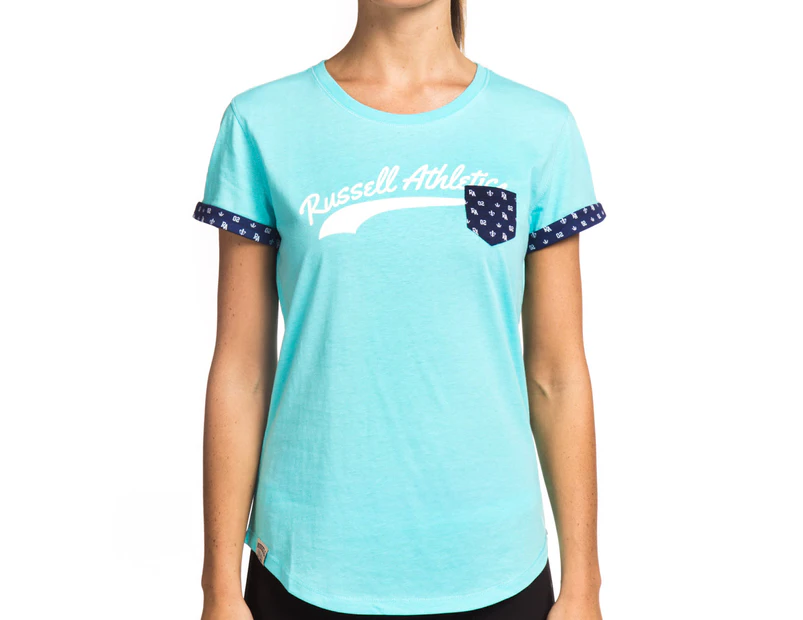 Russell Athletic Women's Ivy Patch Pocket Tee - Alaska