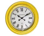 Antique London 61cm Round Clock - Yellow
