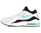 Nike Men's Air Max 93 Shoe - White/Cactus/Black