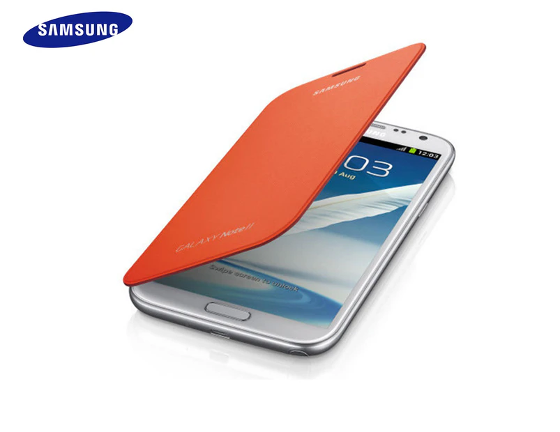Preview image Samsung Galaxy Note 2 Flip Cover - Orange