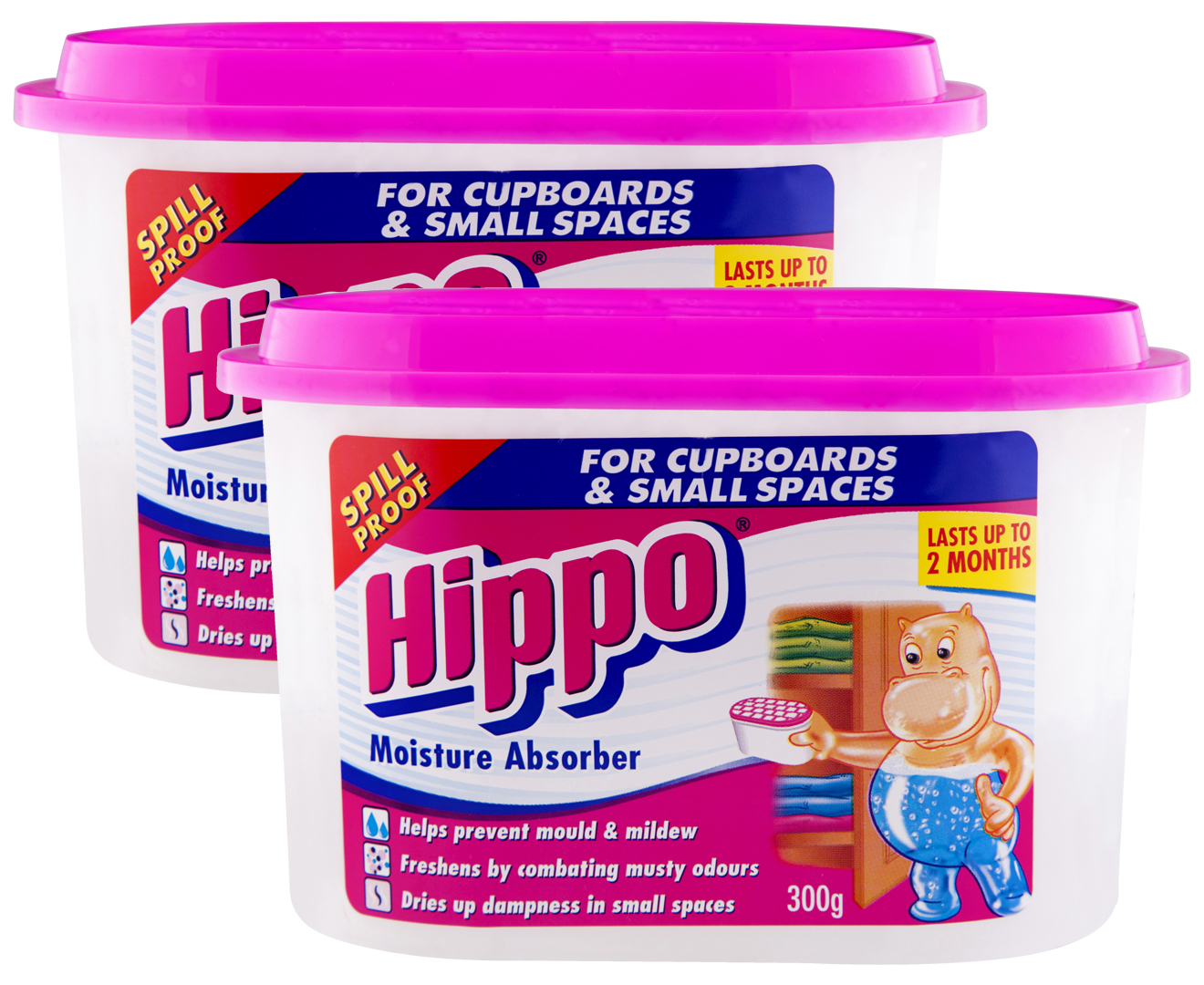 2 x Hippo Moisture Absorber 300g | Catch.co.nz