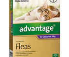 Advantage Flea Treatment For Cats 4kg+ 6pk