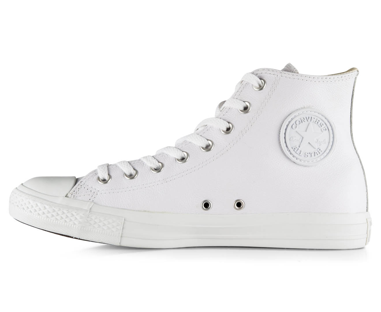 Converse Chuck Taylor All Star Leather High Top Sneakers - White ...