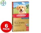 Advantix Flea & Tick Treatment For Dogs 25kg+ 6pk 1