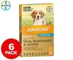 Advocate Flea & Worm Treatment For Dogs 4-10kg 6pk 1