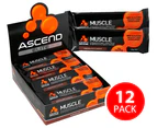 12 x Ascend Chocolate Muscle Bar 65g