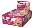 12 x Quest Protein Bars White Chocolate Raspberry 60g