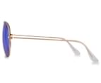 Ray-Ban Aviator Large Metal RB3025 Sunglasses - Gold/Blue Mirror 3