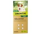 Drontal Allwormer Tabs For Dogs 0-3kg 4pk 2