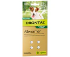 Drontal Allwormer Tabs For Dogs 0-3kg 4pk