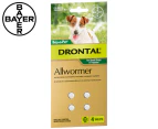 Drontal Allwormer Tabs For Dogs 0-3kg 4pk