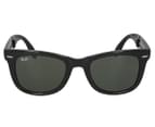 Ray-Ban Folding Wayfarer RB4105 Sunglasses - Glossy Black 2