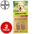 Drontal Allwormer Chews For Dogs 10-35kg 2pk 1