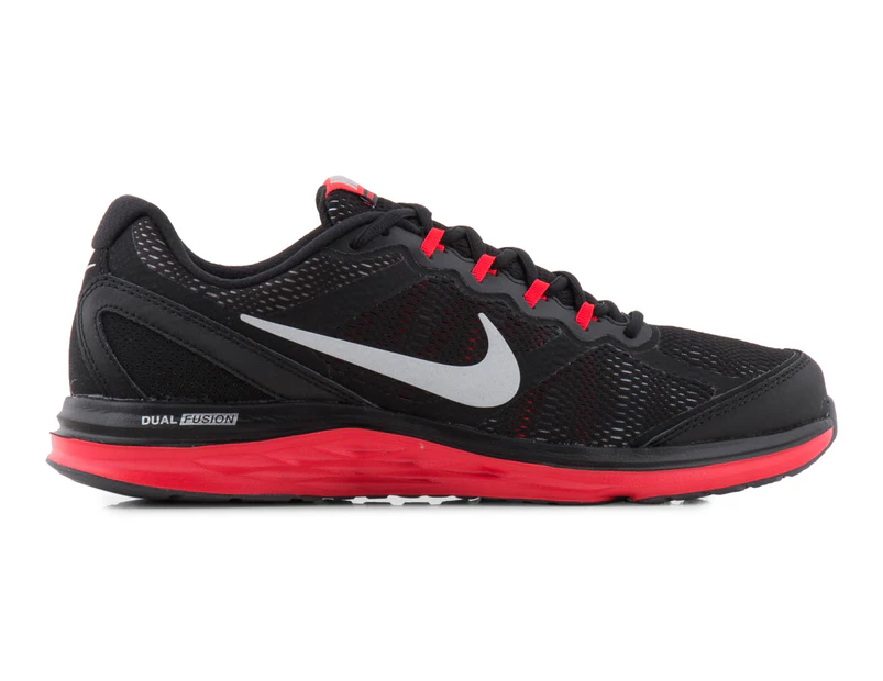 Marchitar inteligencia progresivo Nike Men's Dual Fusion Run 3 Shoe - Black/Red | Catch.com.au