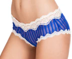 Elle Macpherson Mesh With Lace Hipster Brief - Surf/Pristine