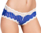 Elle Macpherson Mesh With Lace Hipster Brief - Surf/Pristine