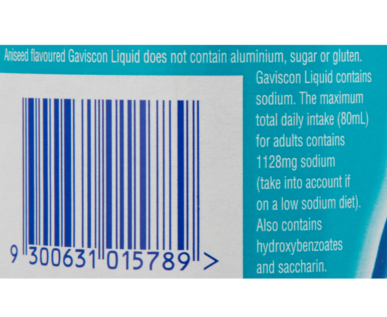 ingredients in gaviscon liquid