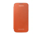 Samsung Galaxy S4 Flip Cover Folio Case - Orange