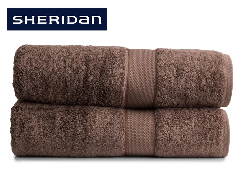 Sheridan Luxury Egyptian Bath Sheets 2-Pack - Sable