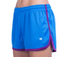 Champion Women's Mesh Hot Short - Blue/Plum