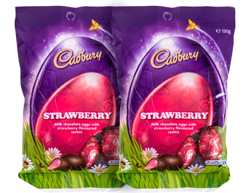 2 x Cadbury Strawberry Eggs 130g