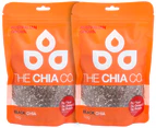2 x The Chia Co. Chia Seed Black 150g