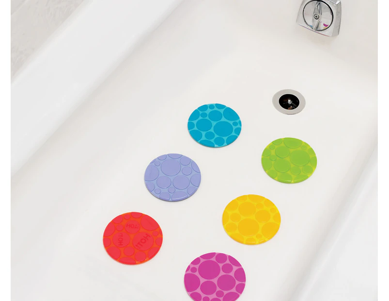 Munchkin Grippy Dots Bath Mat 6-Pack - Multi
