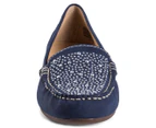 Easy Steps Women's Wander Flats - Navy Nubuck