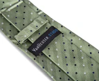 Van Heusen Studio Multi Spot Silk Tie - Green