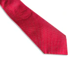 Van Heusen Studio Small Geometric Silk Tie - Red