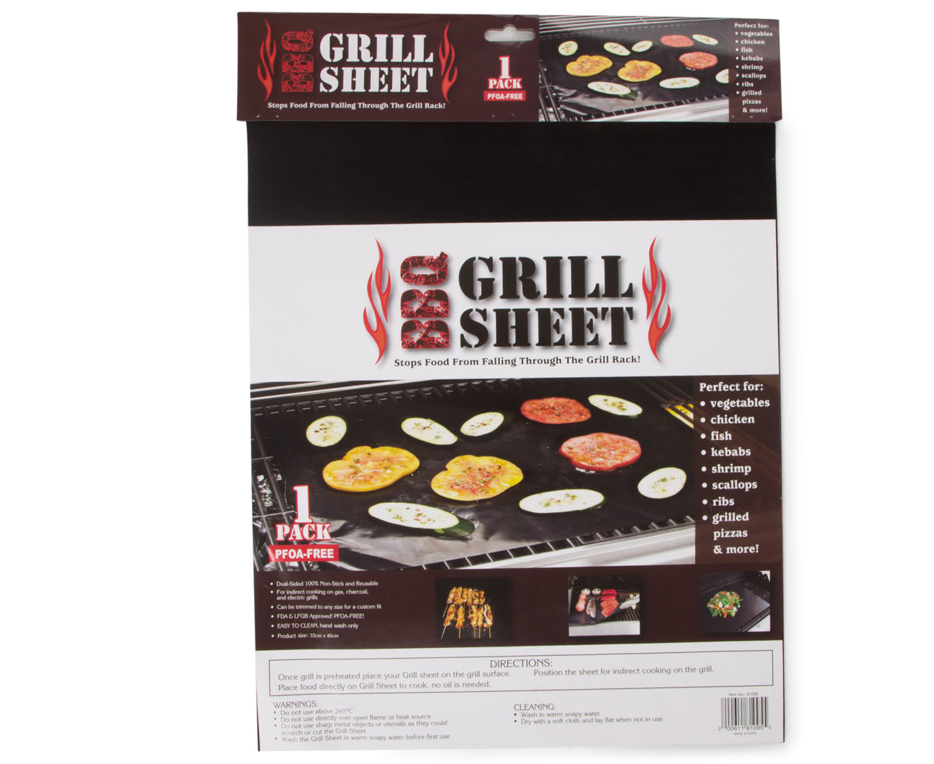 BBQ Grill Sheet - Black | Catch.co.nz