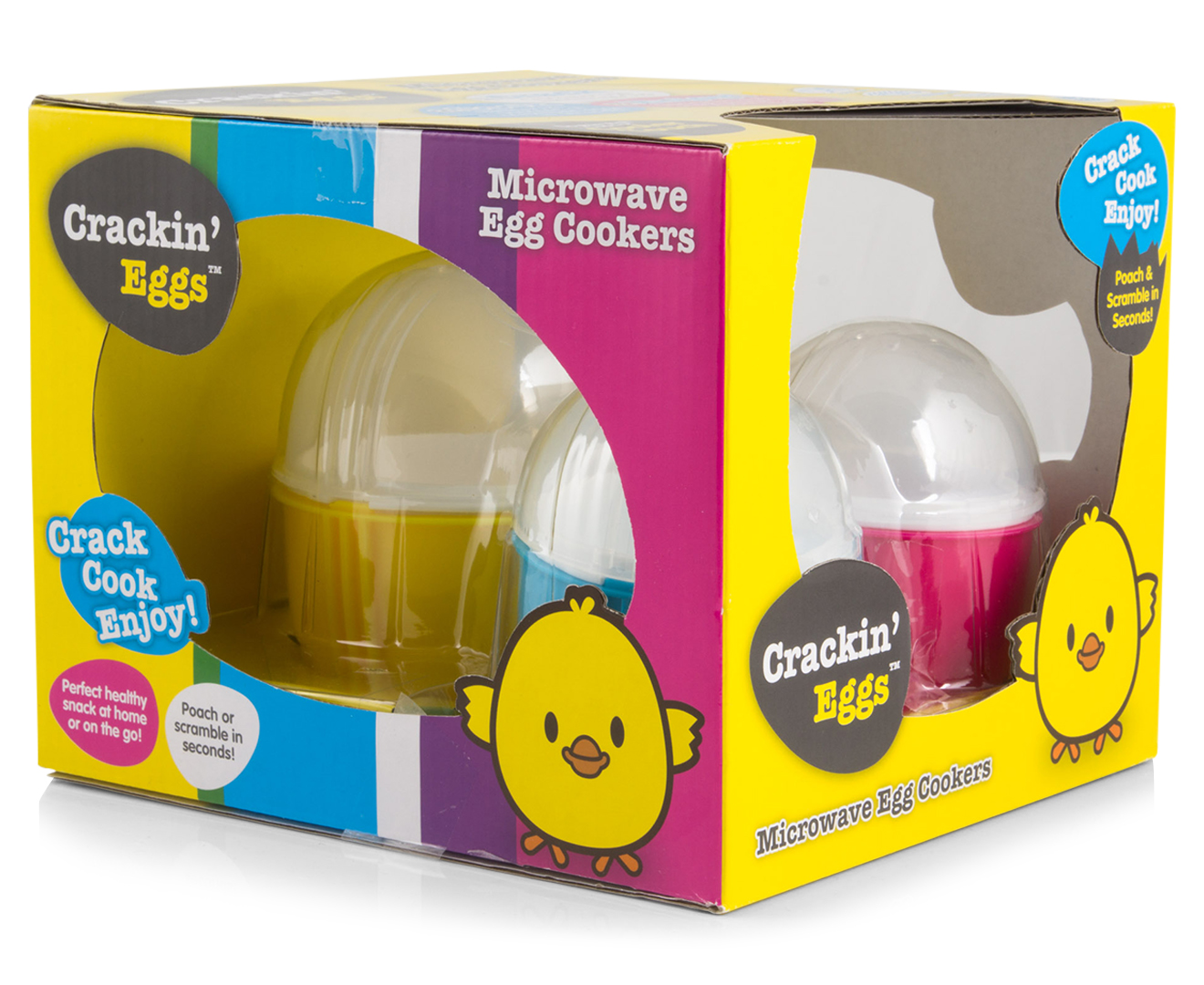 Crackin' Eggs Microwave Egg Cookers 3-Pack | Catch.com.au