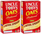 2 x Uncle Tobys Oats Traditional 500g