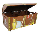 Pirate Island Kids' 85cm Treasure Chest Toy Box - Brown/Yellow