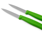 Victorinox Swiss Classic Serrated 8cm Paring Knife 2-Pack - Green