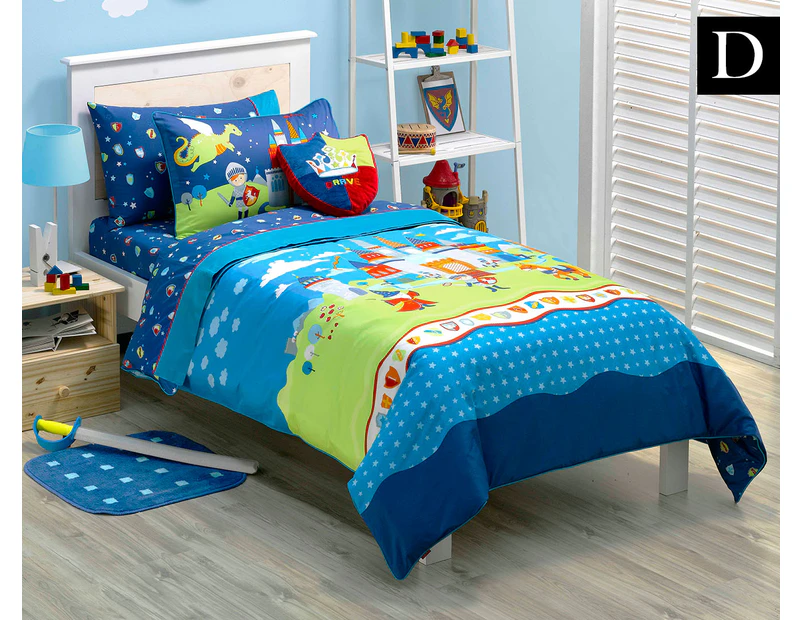 Freckles Good Knight Double Quilt Cover Set - Multicoloured