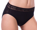 Kayser Women’s Rebecca Mid Rise Brief - Black