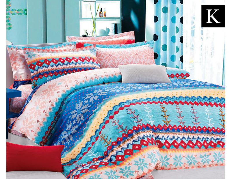 Ardor Norska King Quilt Cover Set - Multi