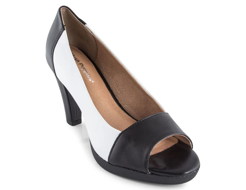 Hush Puppies Women's Rana Heel - Black/White