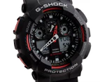 Casio G-Shock Men's 50mm GA100-1A4 Watch - Black/Red