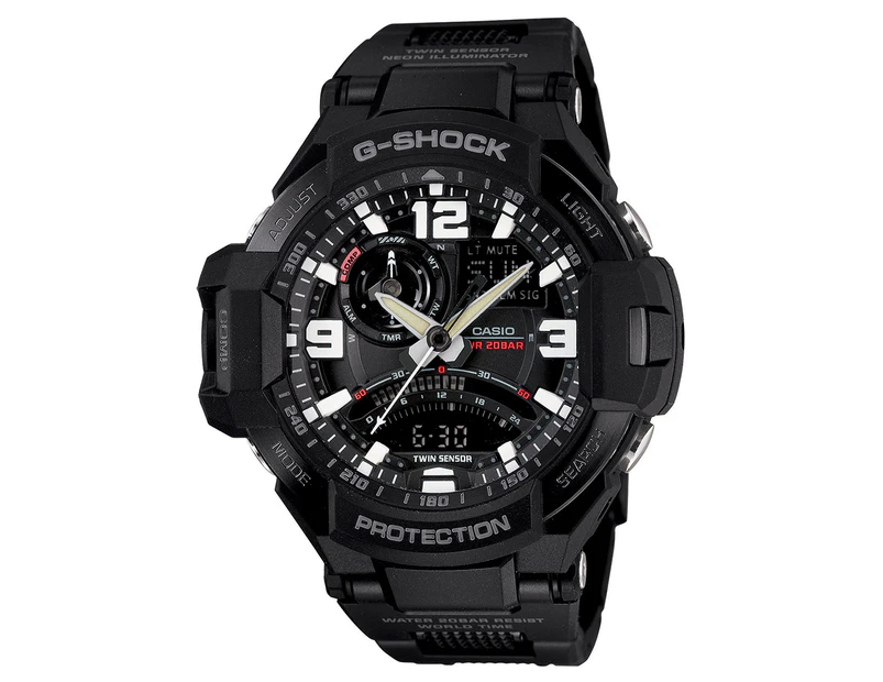 Casio G-Shock Men's 50mm GA1000FC-1A Gravitymaster Watch - Black