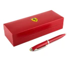 Ferrari Sheaffer 100 Corsa Nickel Ballpoint Pen - Red
