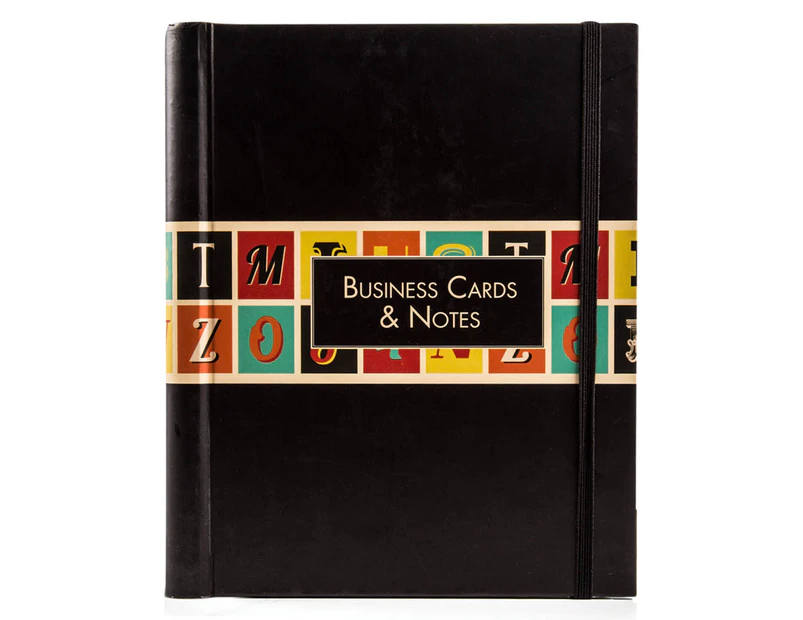 Spank Stationery Business Card Holder Book - Typeset