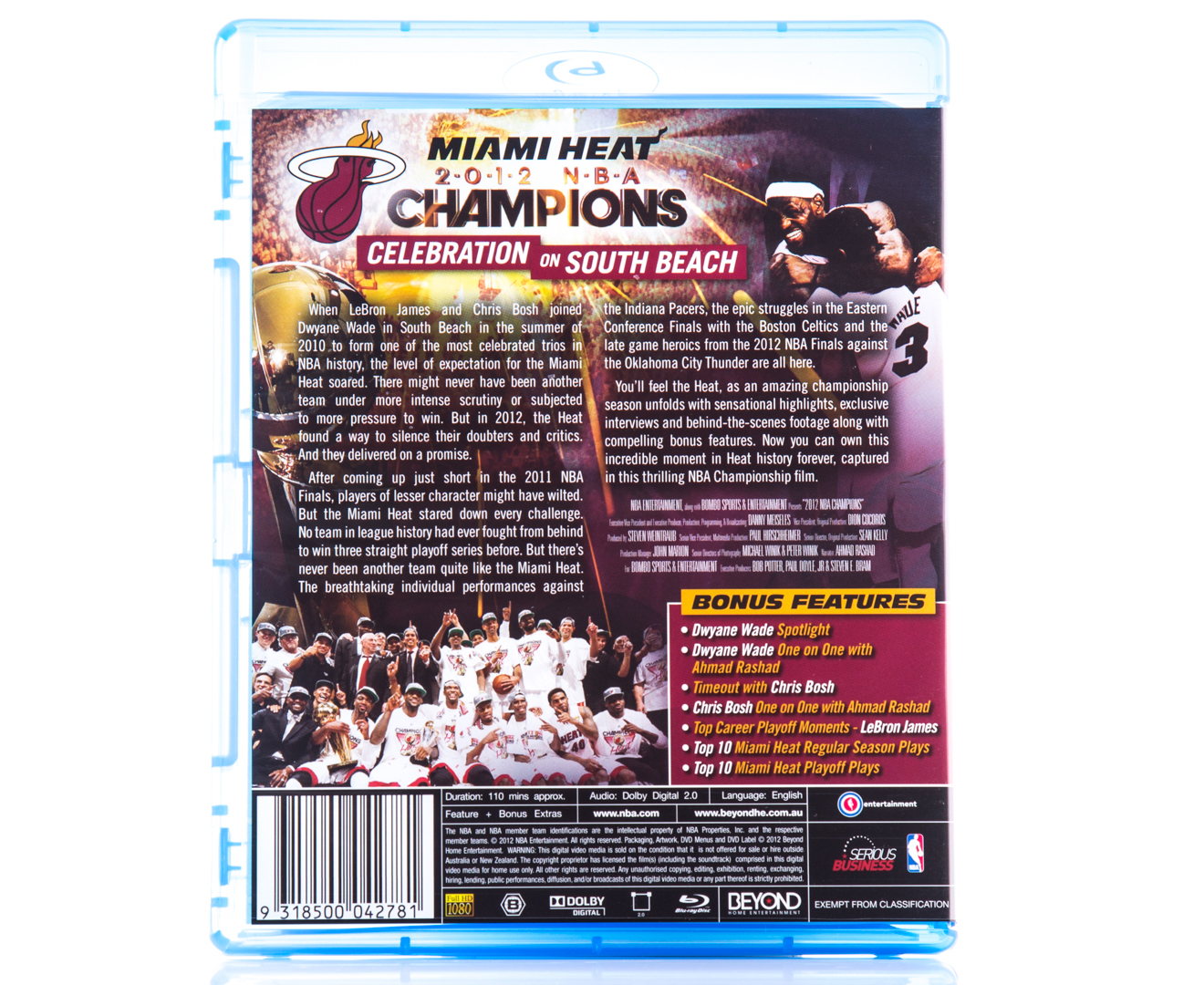 NBA Miami Heat 2012 Champions Blu-ray Disc (E) | Catch.com.au