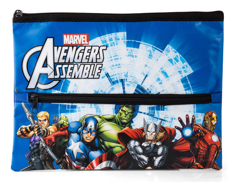 Marvel Avengers Assemble Large Pencilcase - Blue